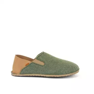 SLIP-ON WOOLY Green | přezůvky