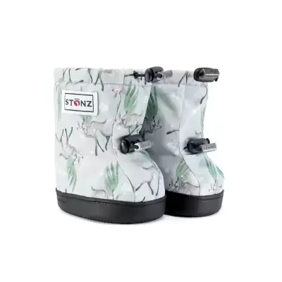 boty Toddler Booties - Magic Deer Print - Green/Grey