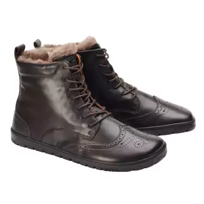 Zimní boty Quintic Winter brogue dark